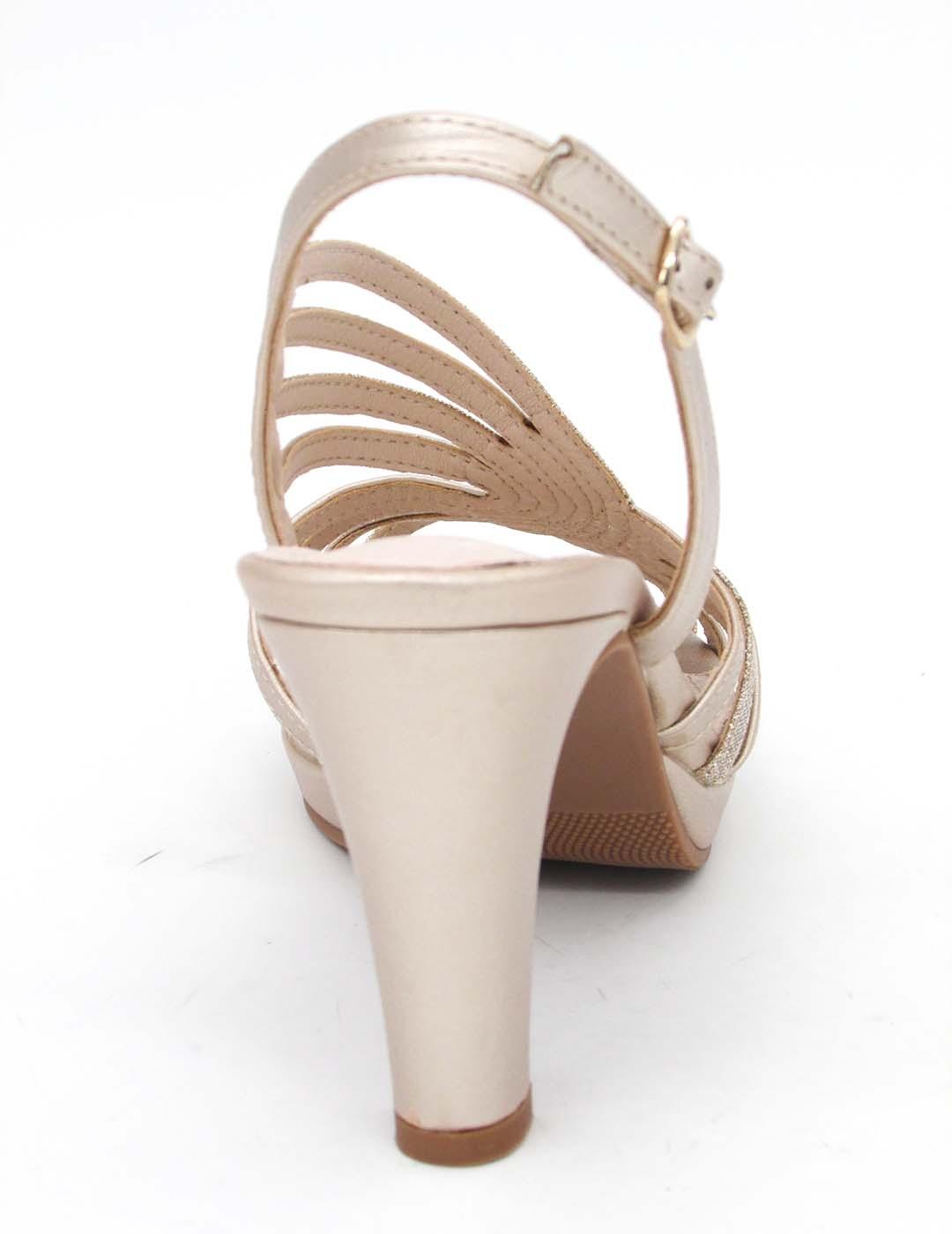 Sandalias de tacón Prestigio C-224 en taupe