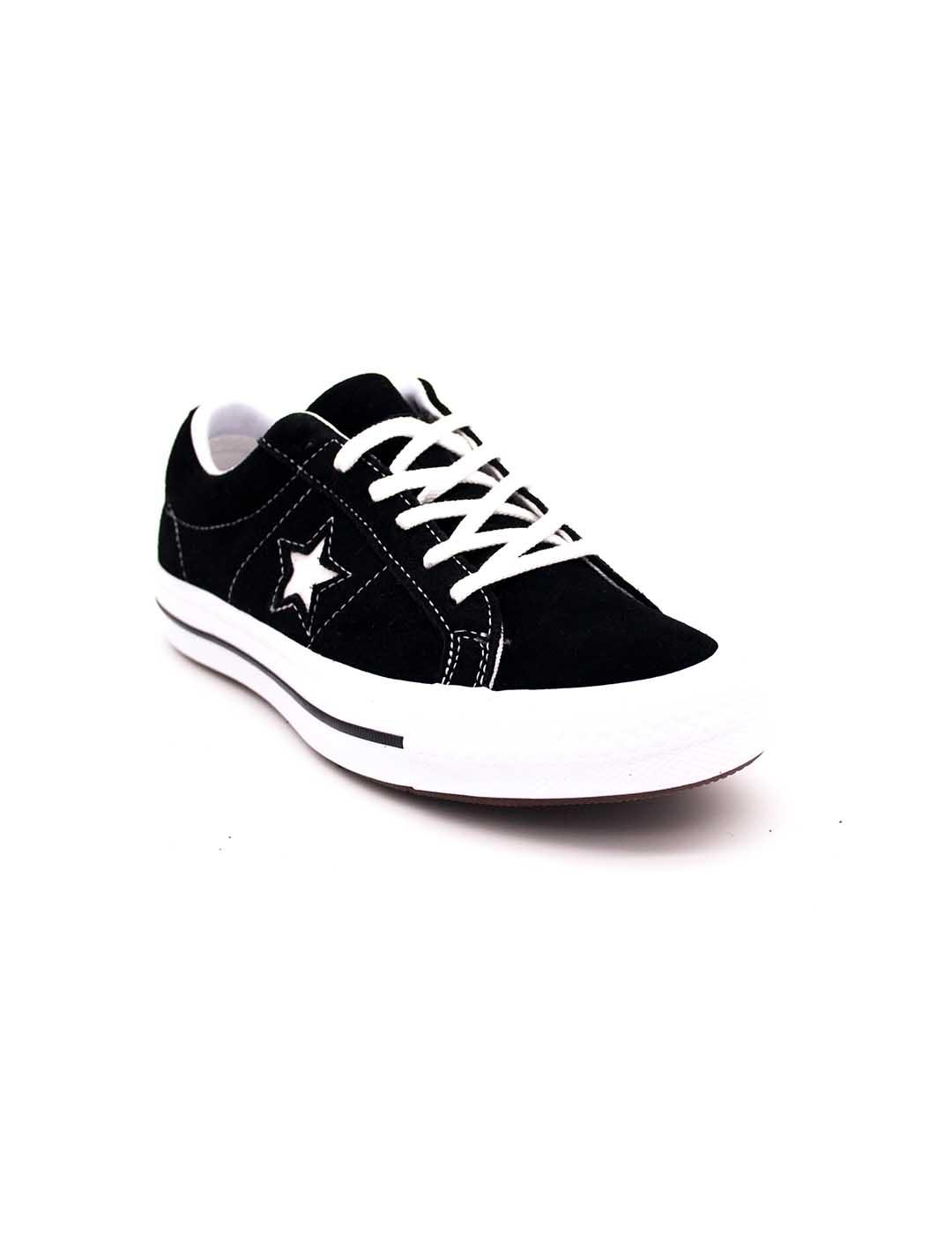 Deportivo CONVERSE Unisex Ante Negro Cordón 261794