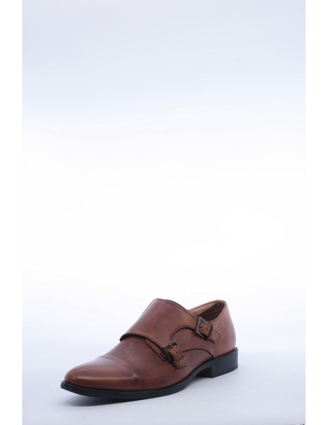 Zapato Vestir T2IN Hombre Cuero Hebillas R-290