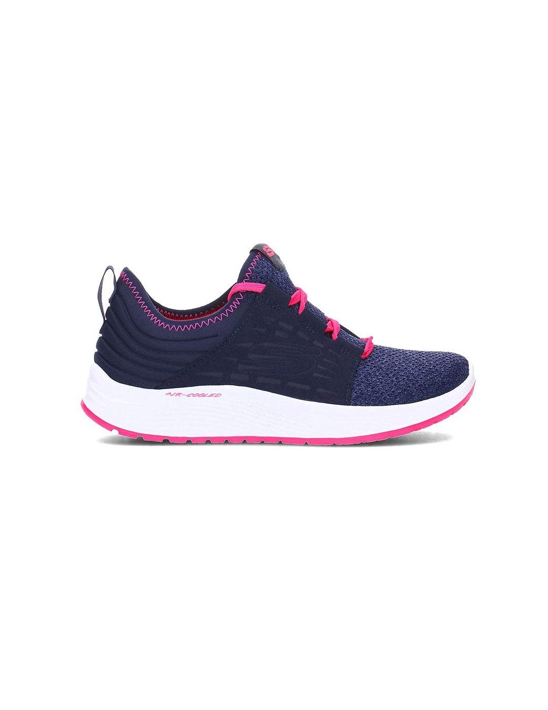 Zapatilla SKECHERS Niña Textil Marino/Fucsia 81735
