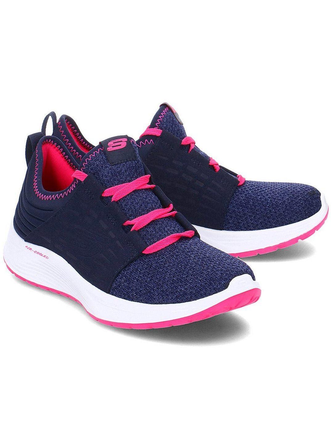 Zapatilla SKECHERS Niña Textil Marino/Fucsia 81735