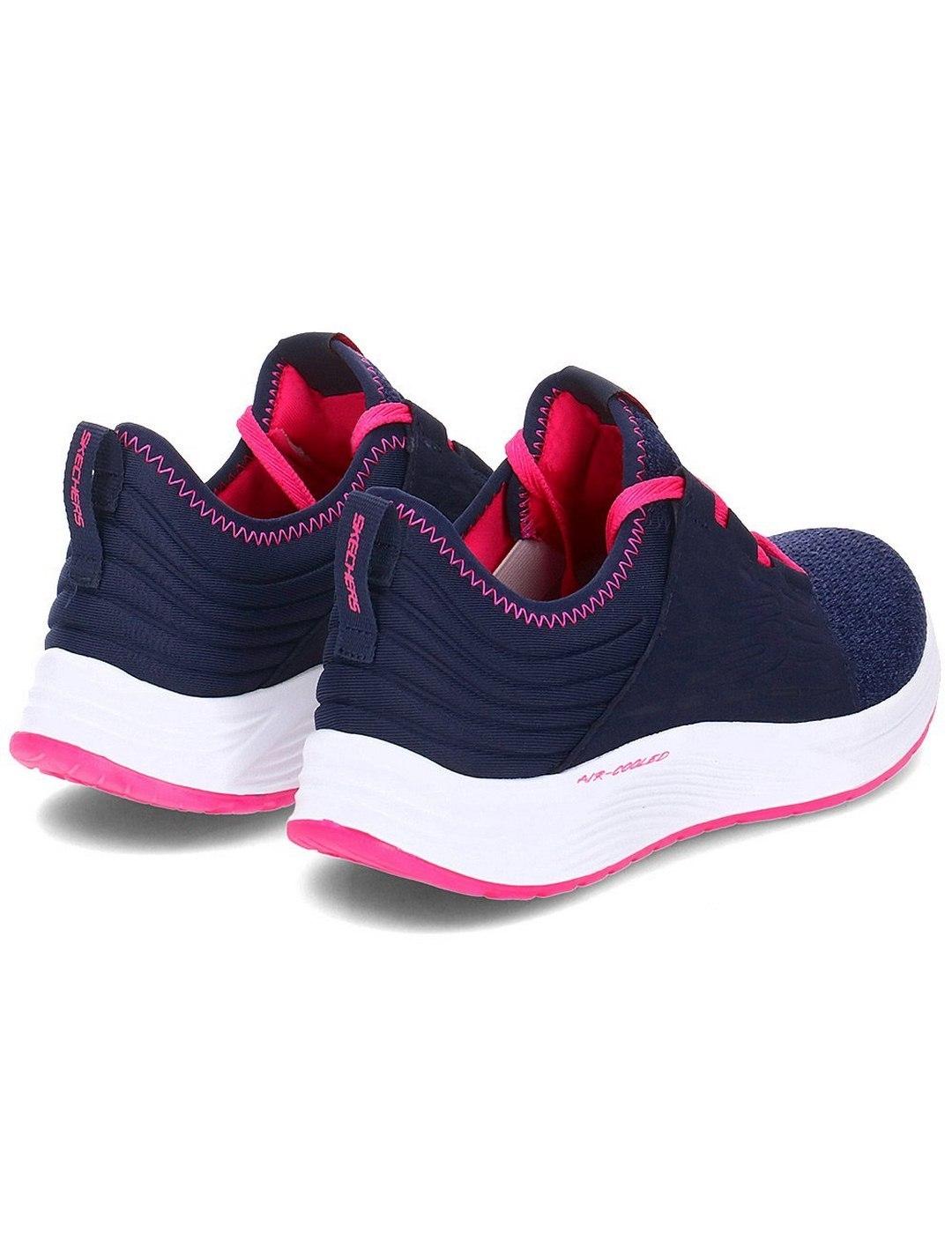 Zapatilla SKECHERS Niña Textil Marino/Fucsia 81735