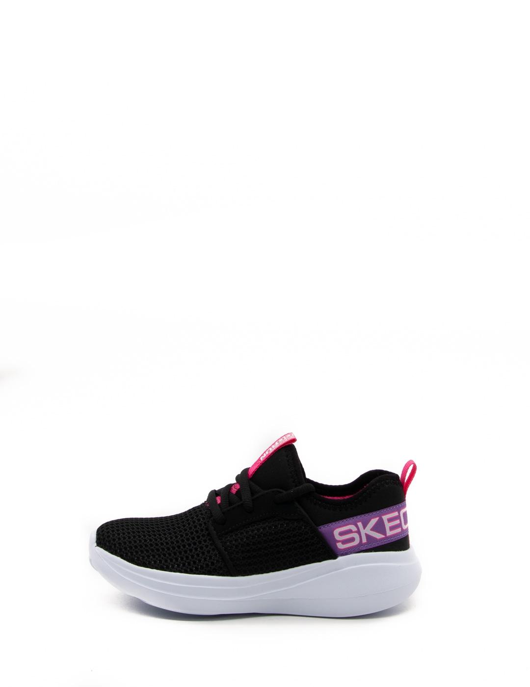 Zapatilla Skechers 85400L/BKPR negro para niña