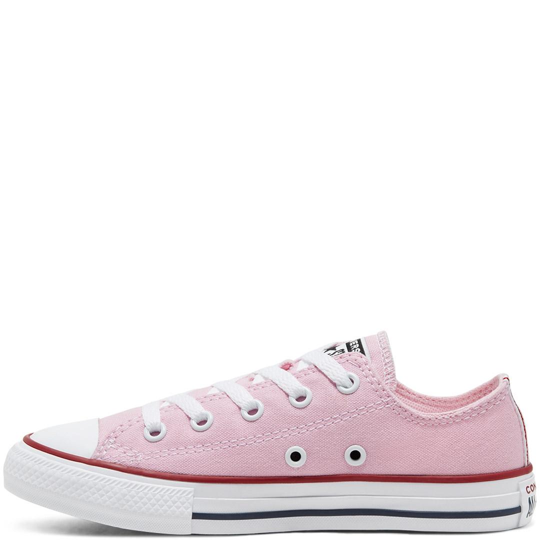 Converse 666822C loneta rosa baja para niña