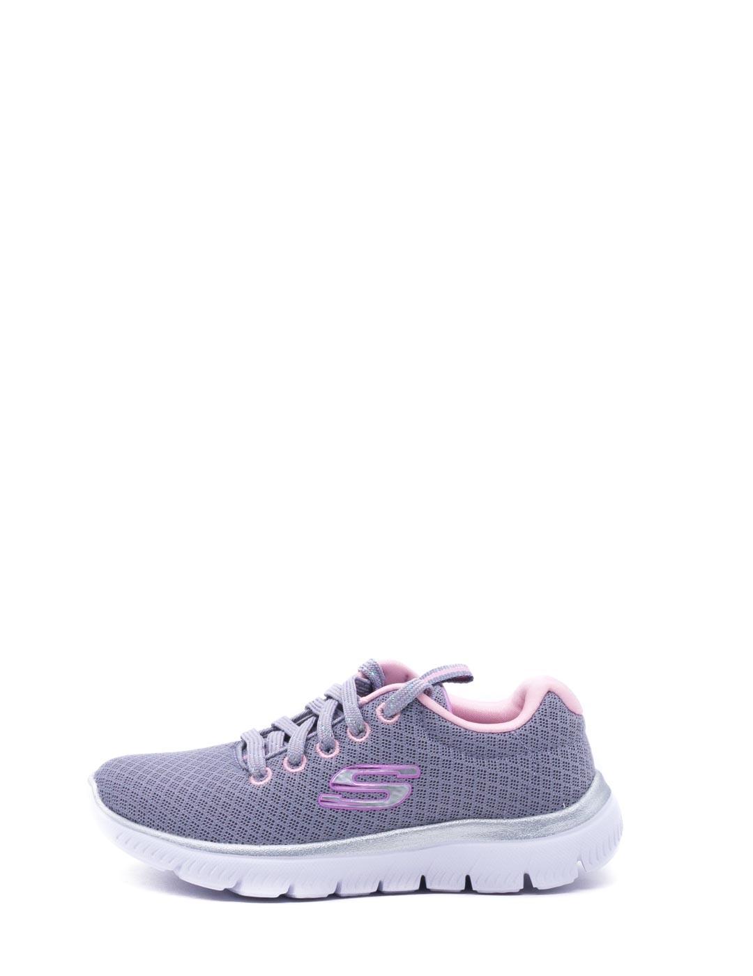 Zapatilla Skechers 302070L/GYPK para niña