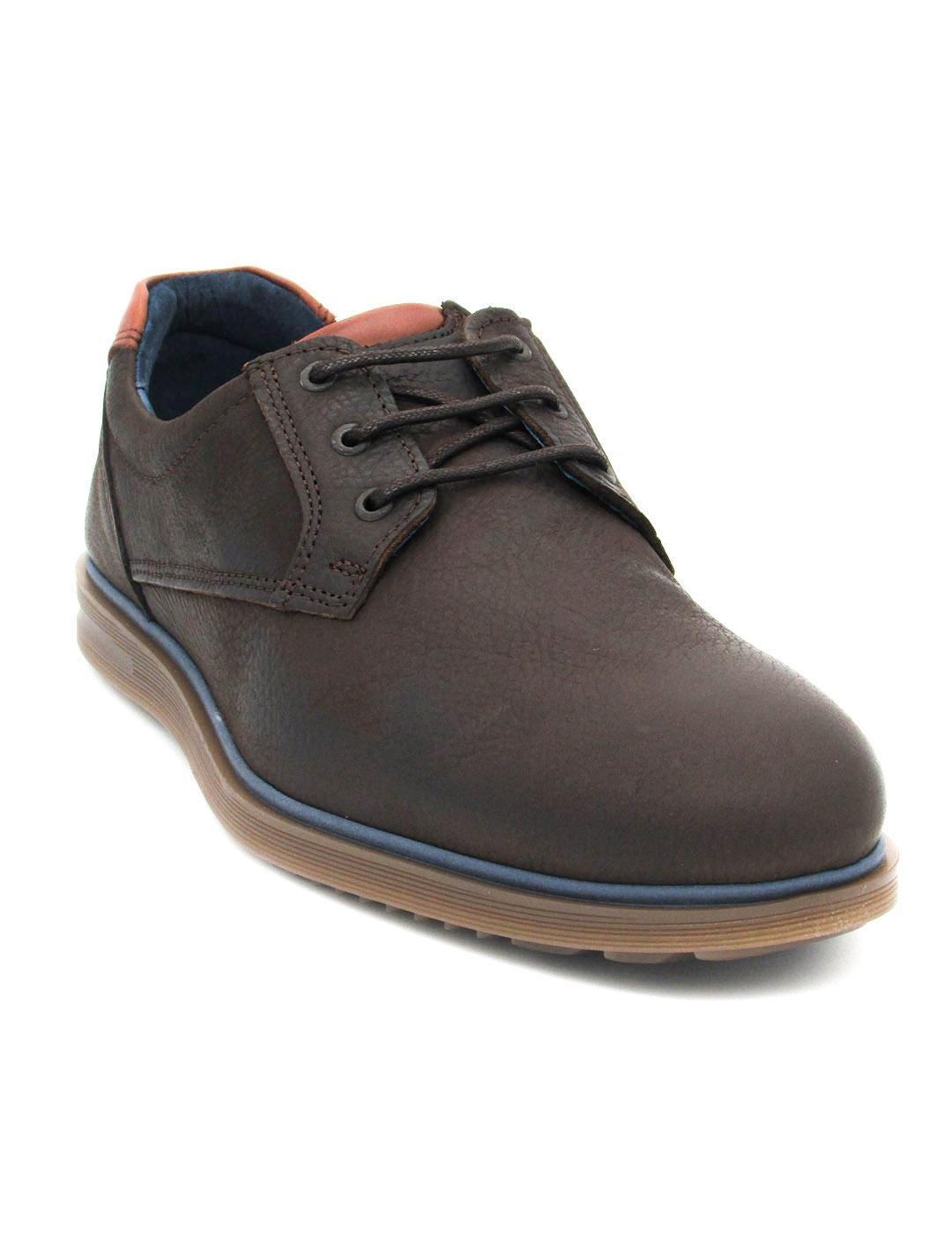 Zapato Leyland 1620 marrón cordón para hombre