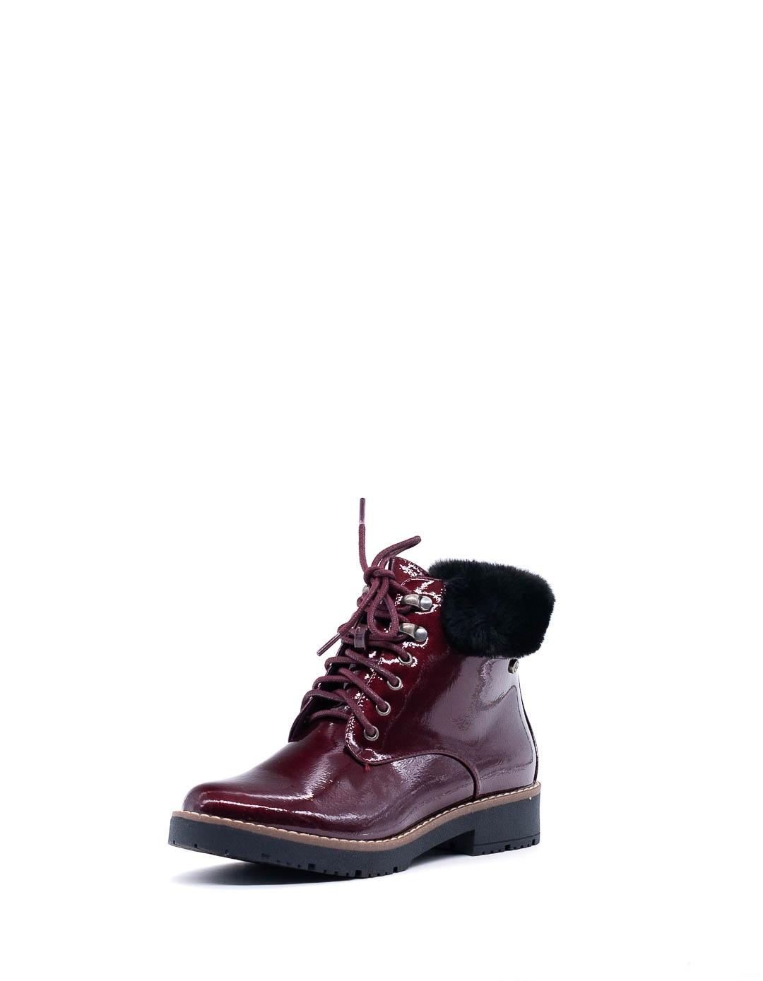 Botín Mysoft 20M563 burdeos para mujer