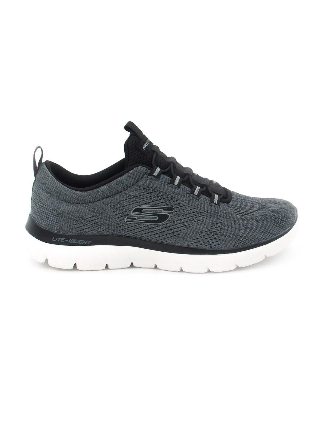 Zapatilla Skechers 232186/BKW negro/blanco hombre