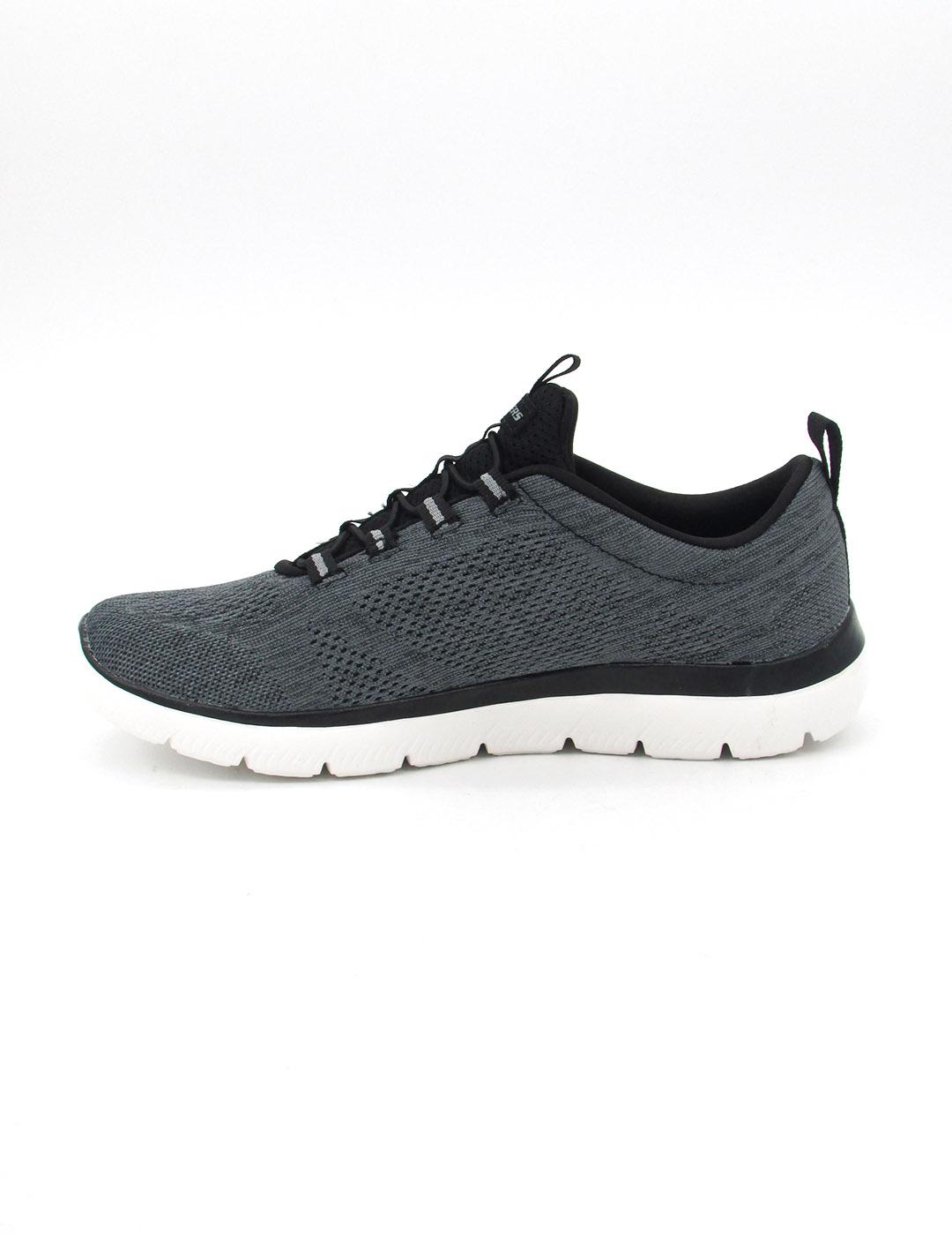 Zapatilla Skechers 232186/BKW negro/blanco hombre