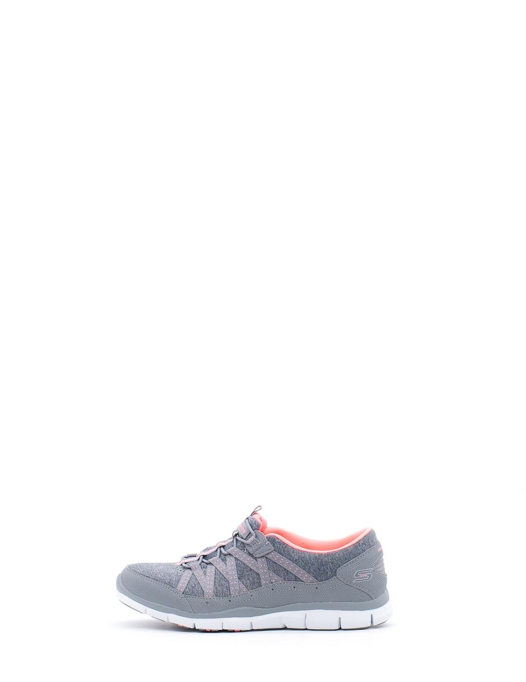 Zapatilla Skechers 104008/GYCL gris/coral mujer