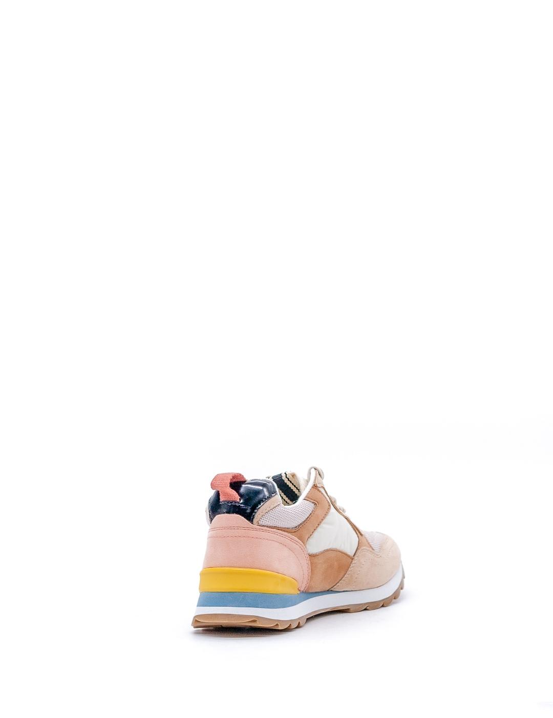 Deportivo Corina C1072 rosa/camel/beig para mujer