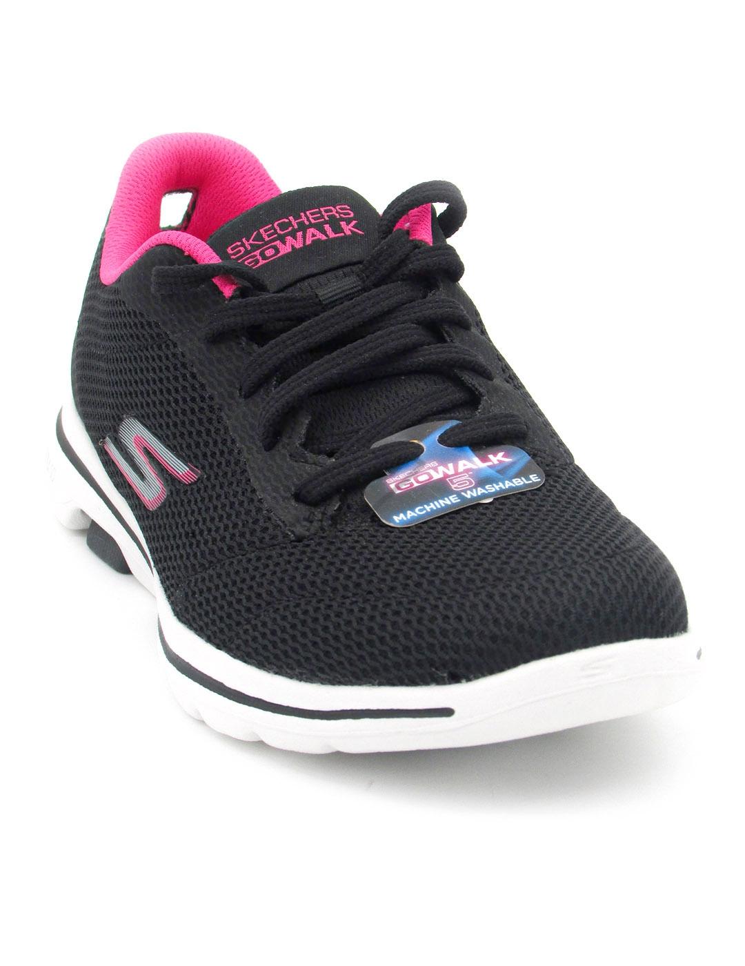 Zapatilla Skechers 124155/BKHP negro/rosa mujer