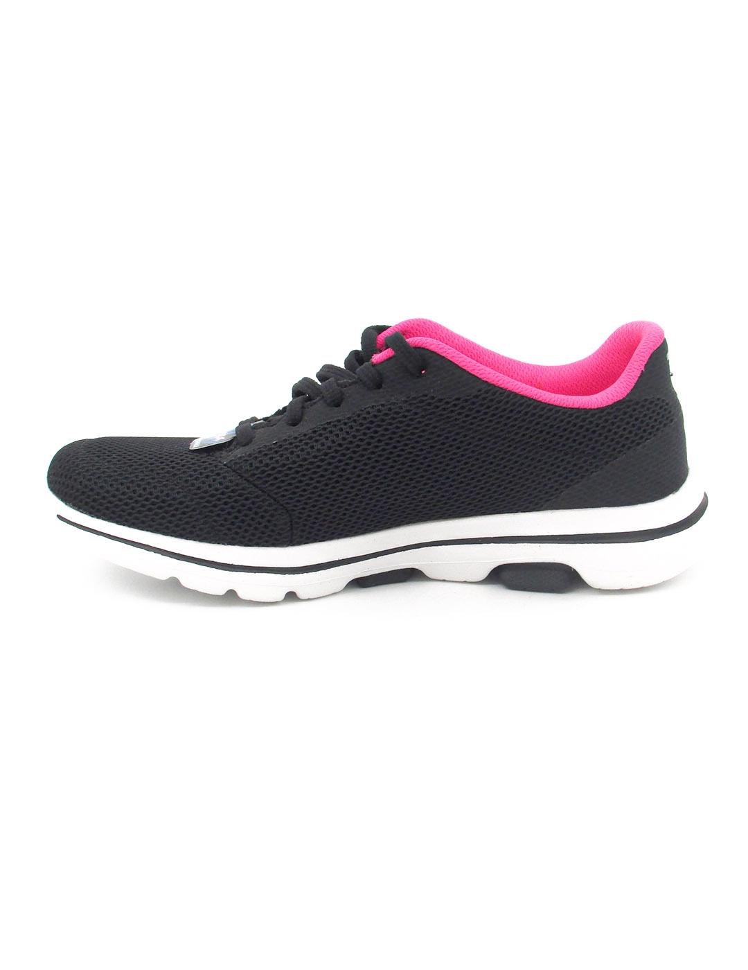 Zapatilla Skechers 124155/BKHP negro/rosa mujer
