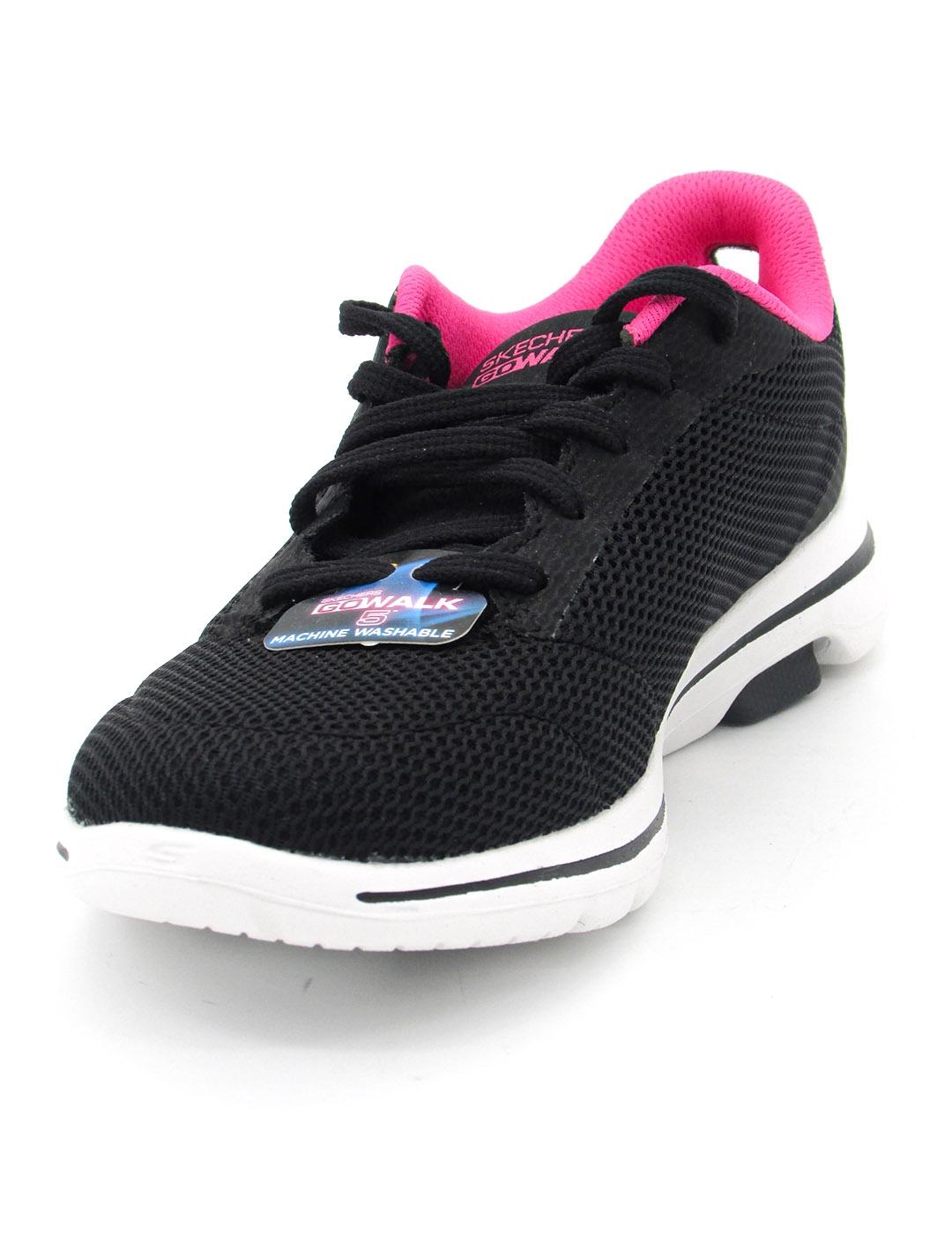 Zapatilla Skechers 124155/BKHP negro/rosa mujer