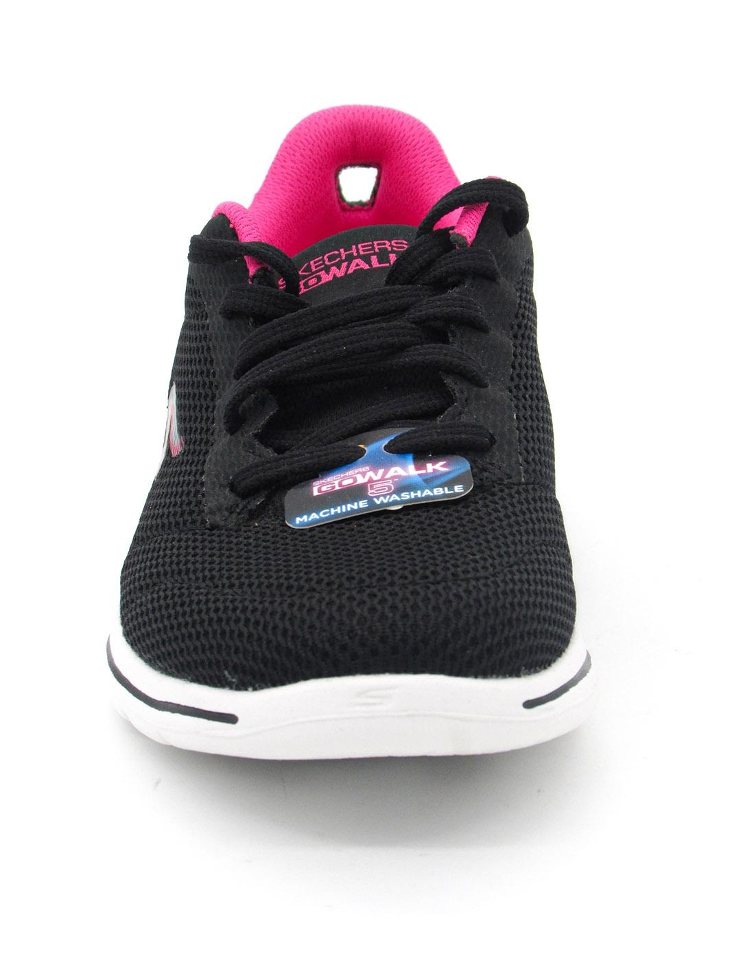 Zapatilla Skechers 124155/BKHP negro/rosa mujer
