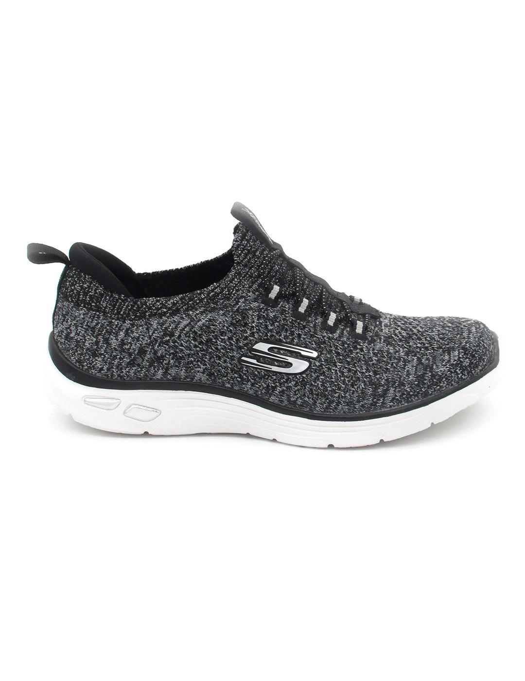Zapatilla Skechers 149007/BKW  negro/bco. mujer