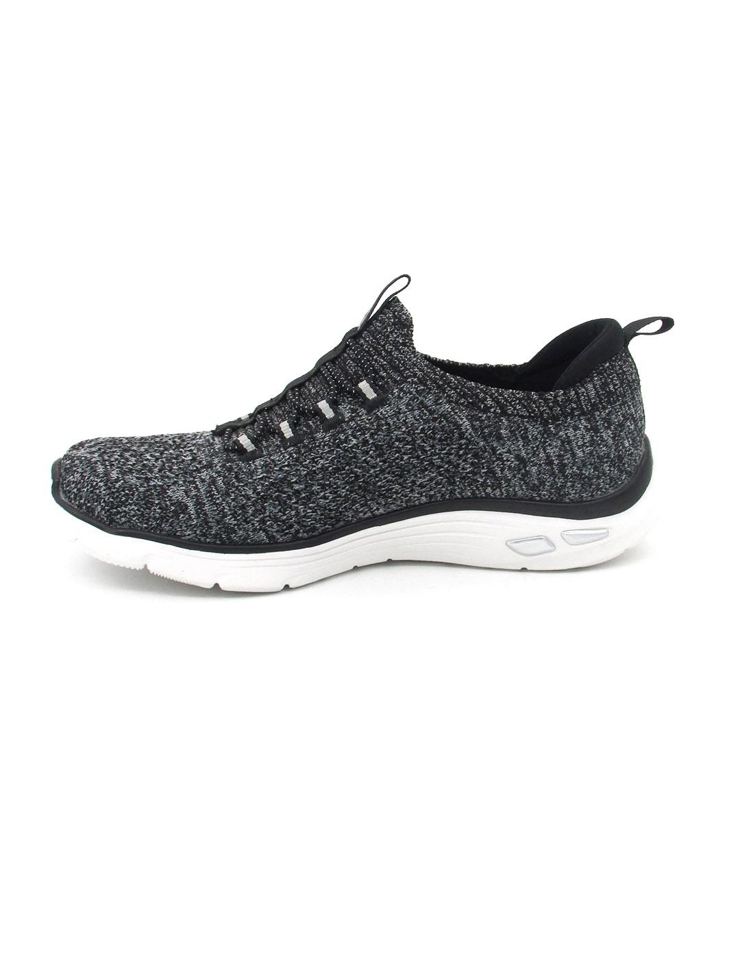Zapatilla Skechers 149007/BKW  negro/bco. mujer