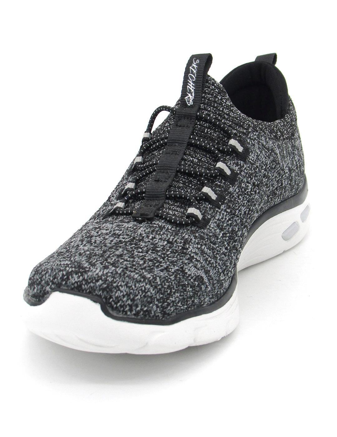 Zapatilla Skechers 149007/BKW  negro/bco. mujer