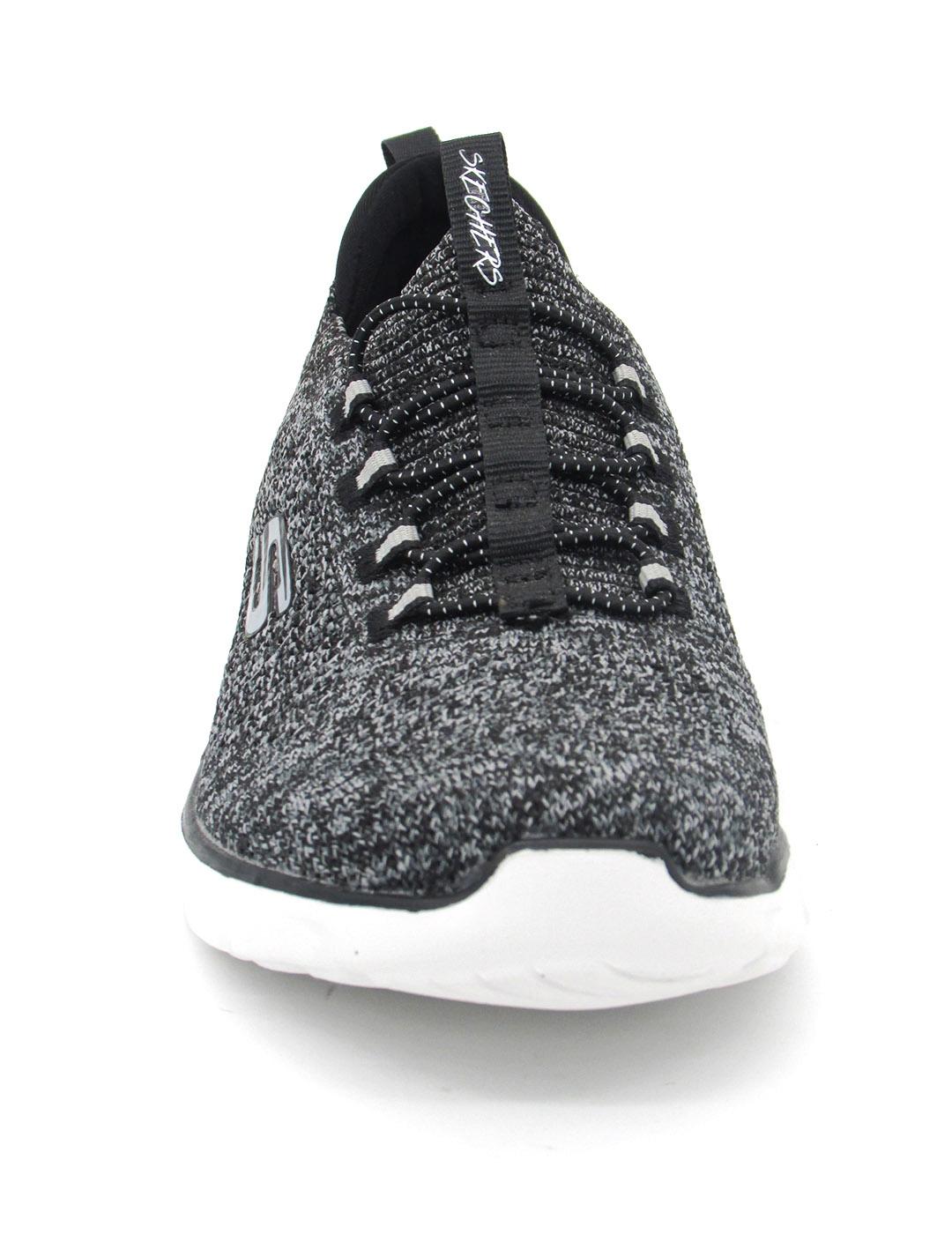 Zapatilla Skechers 149007/BKW  negro/bco. mujer