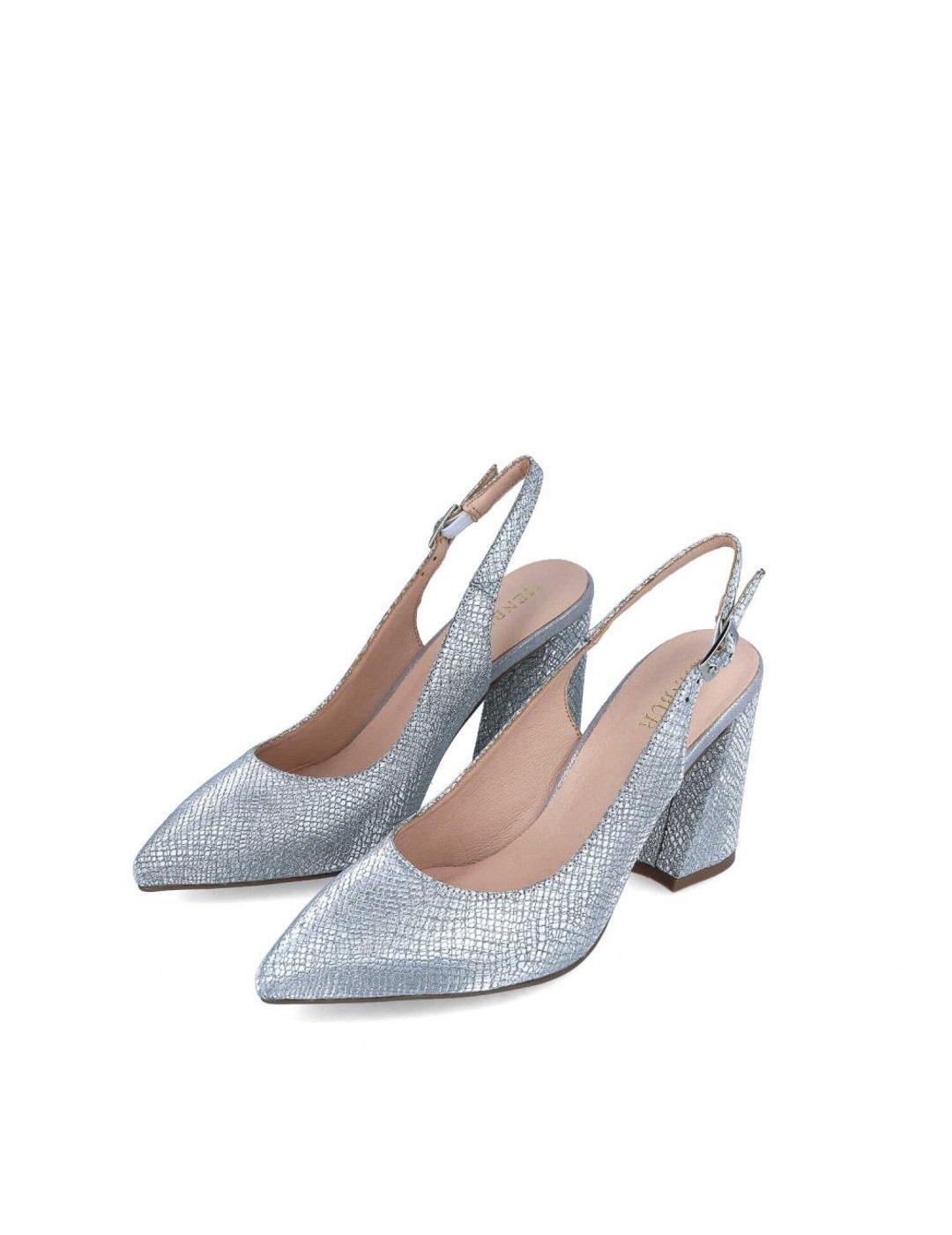 Zapato Menbur 22128 plata tacón