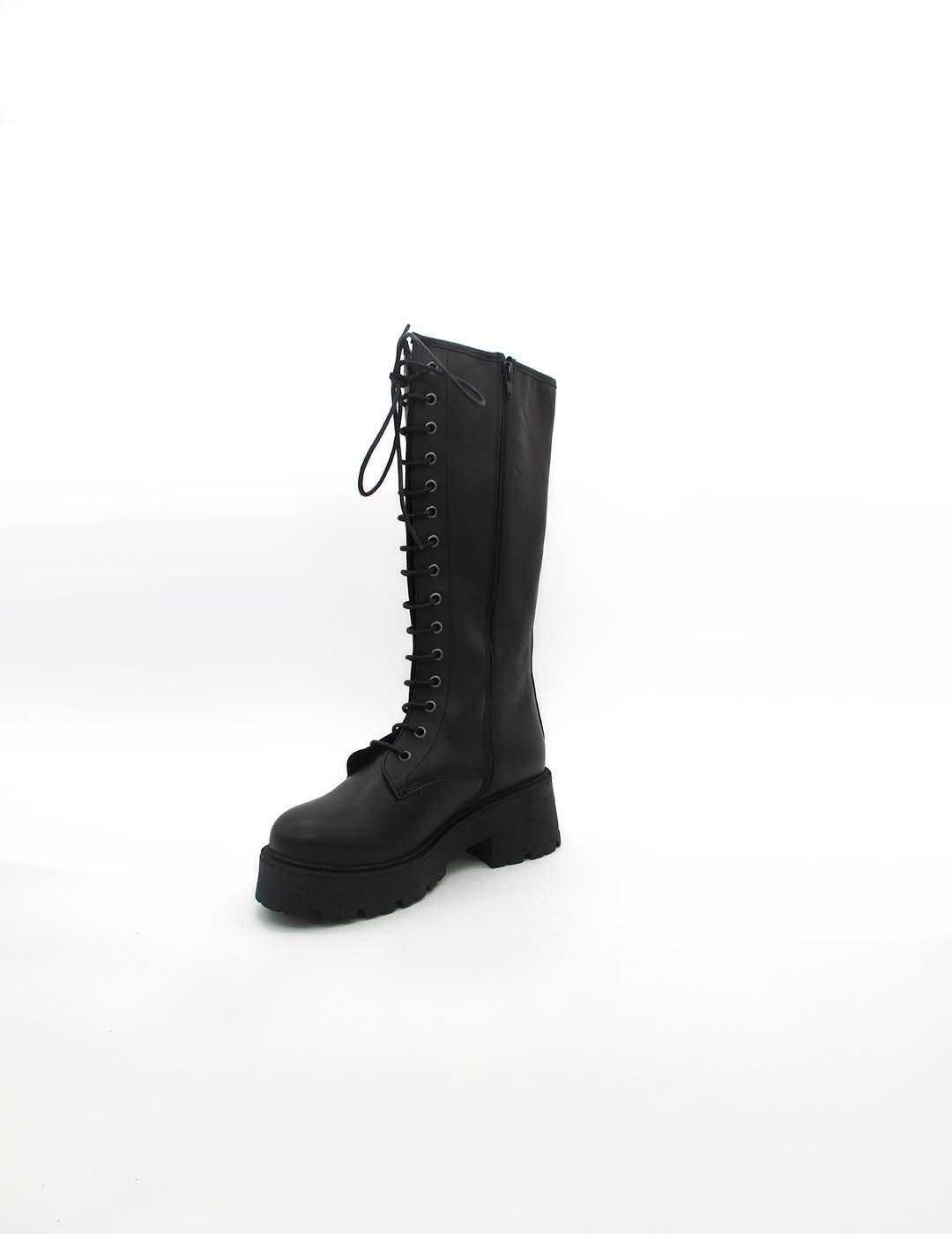 Bota Foos 12458 negro plataforma para mujer