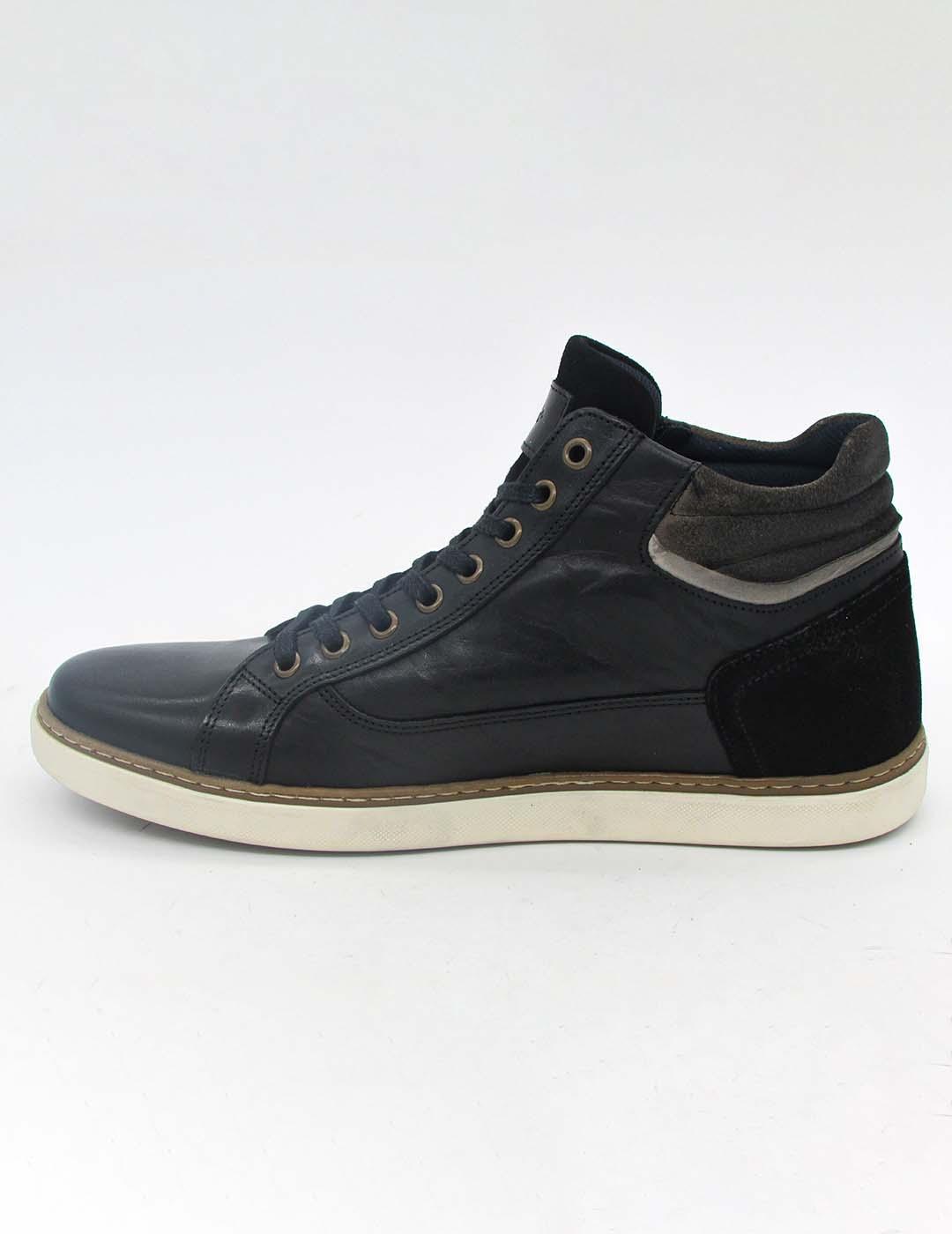 Botín 48 Horas 127903/01  negro para hombre