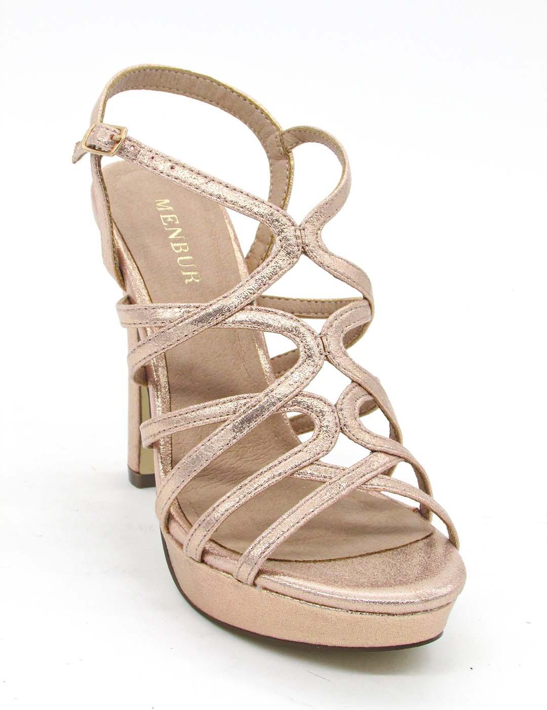 Sandalia Menbur 21420 dorada para mujer