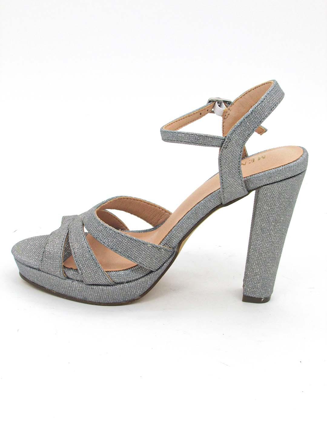 Sandalia Menbur 21527 plata para mujer