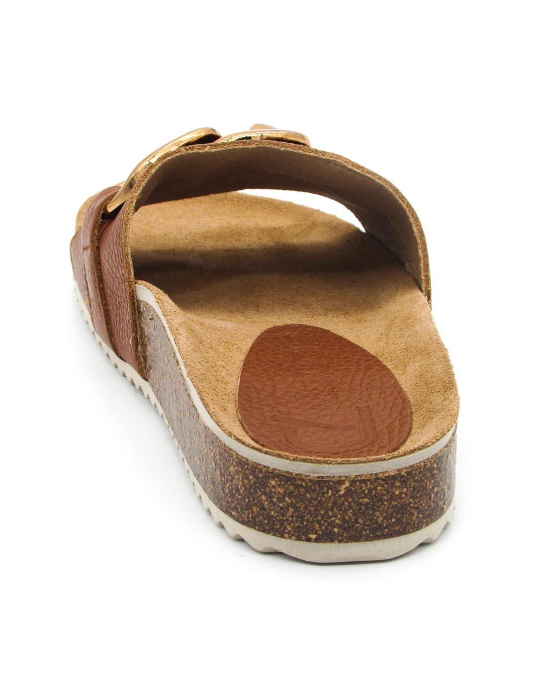 Sandalia Claudia Eva cuero para mujer