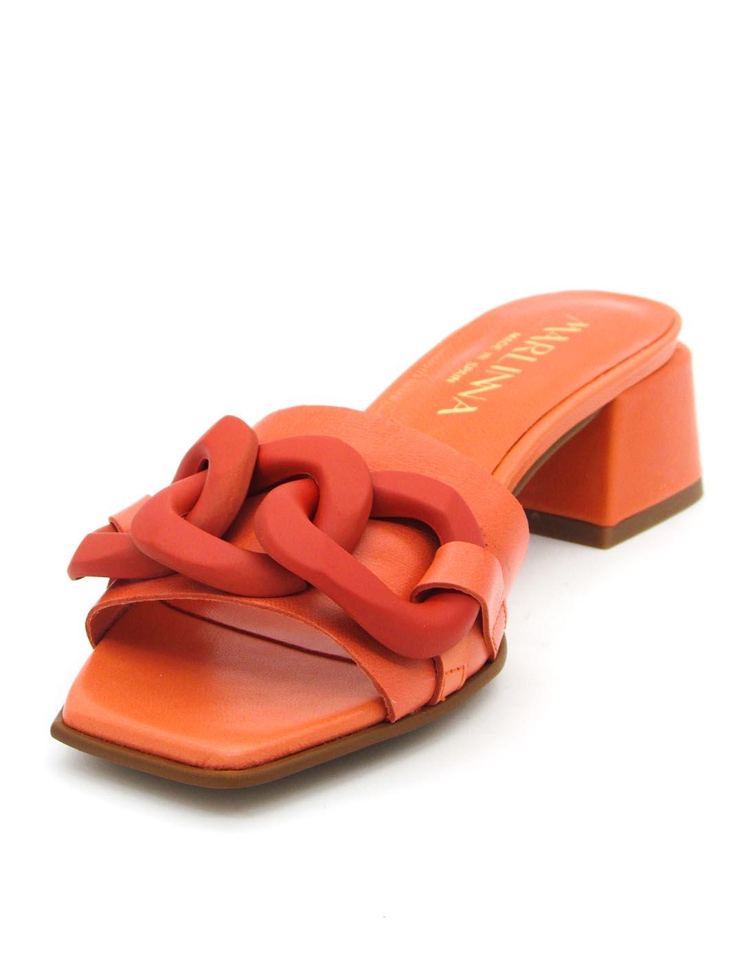 Sandalia Marlinna 27006 naranja para mujer