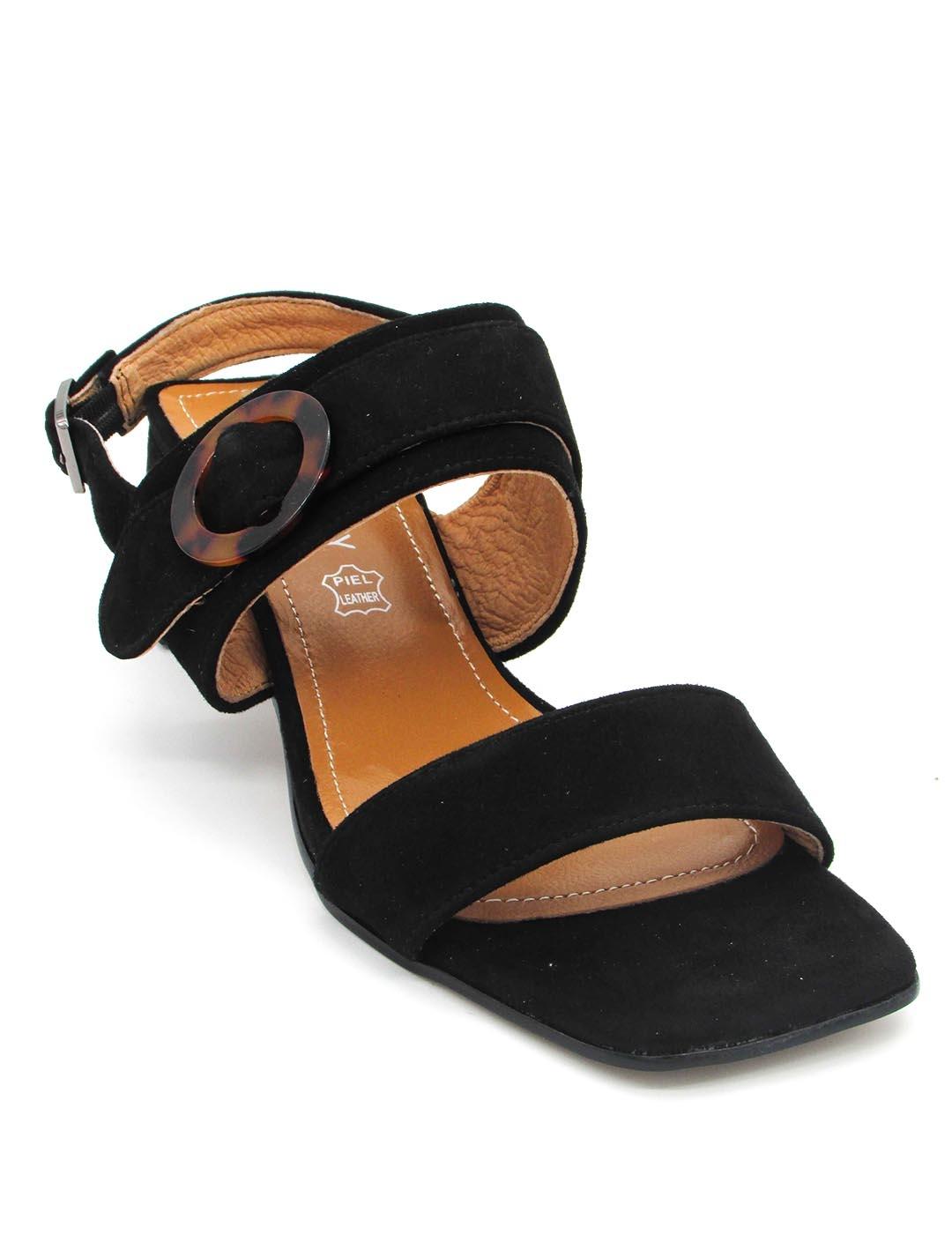 Sandalia Shemerry SS22017 negro para mujer