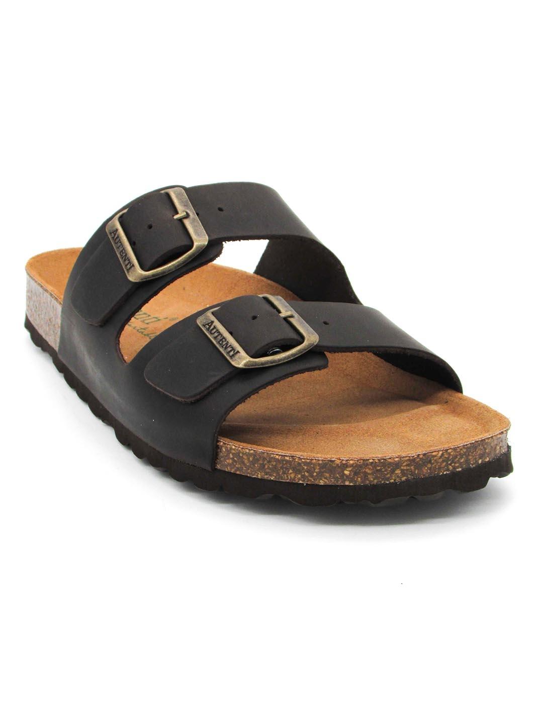 Sandalia Autenti 3195 marrón para hombre