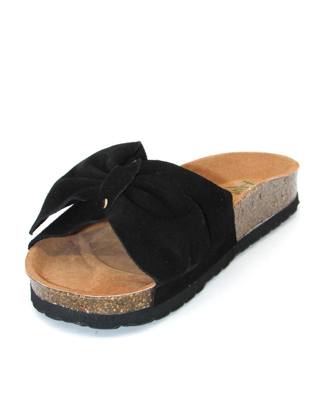 Sandalia Autenti 12299 negra para mujer