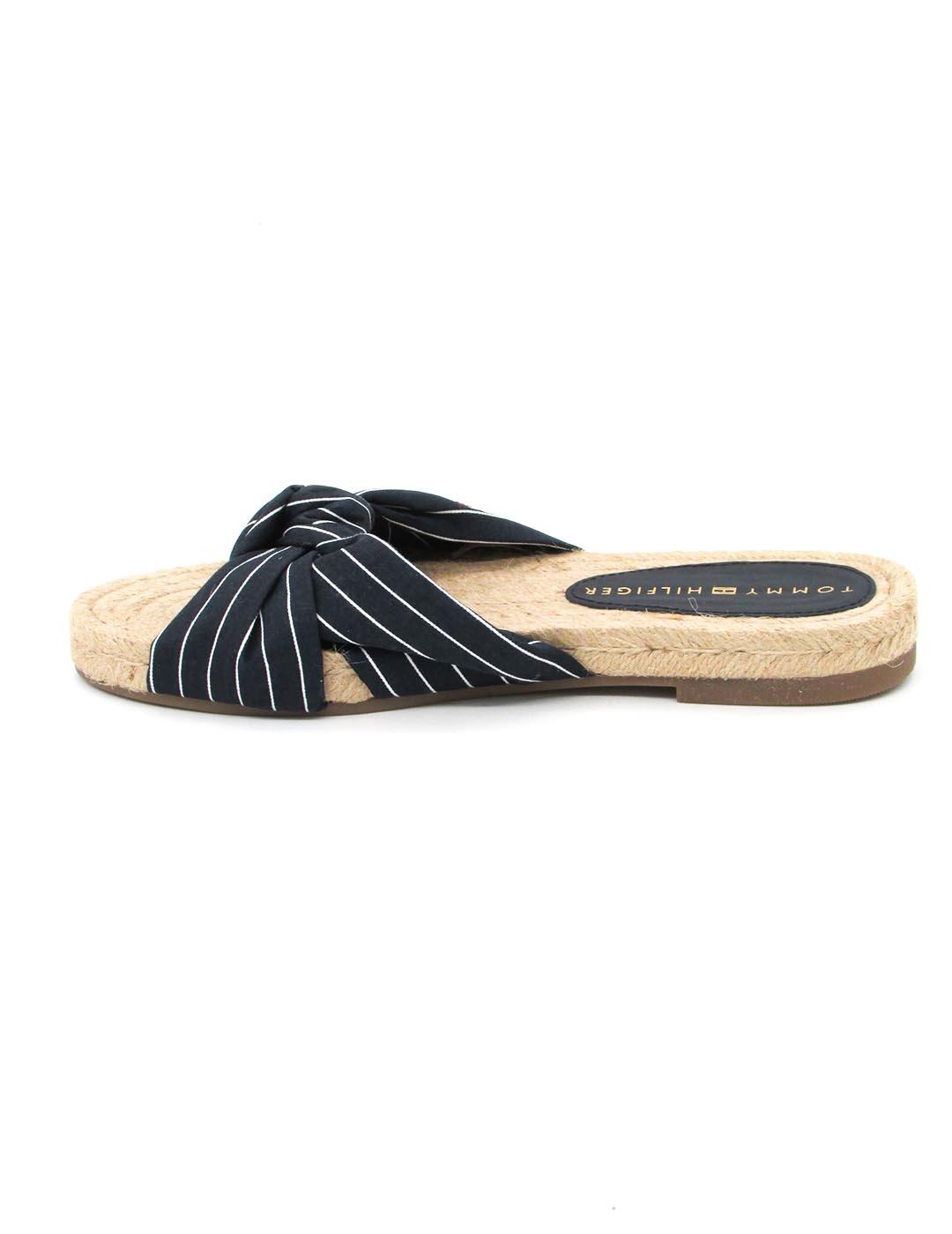 Sandalias Tommy FWOFW06529 marina para mujer