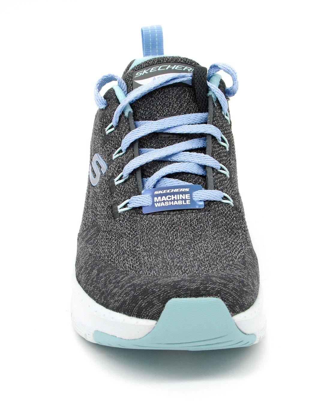 Zapatilla Skechers 149414 gris/turquesa para mujer