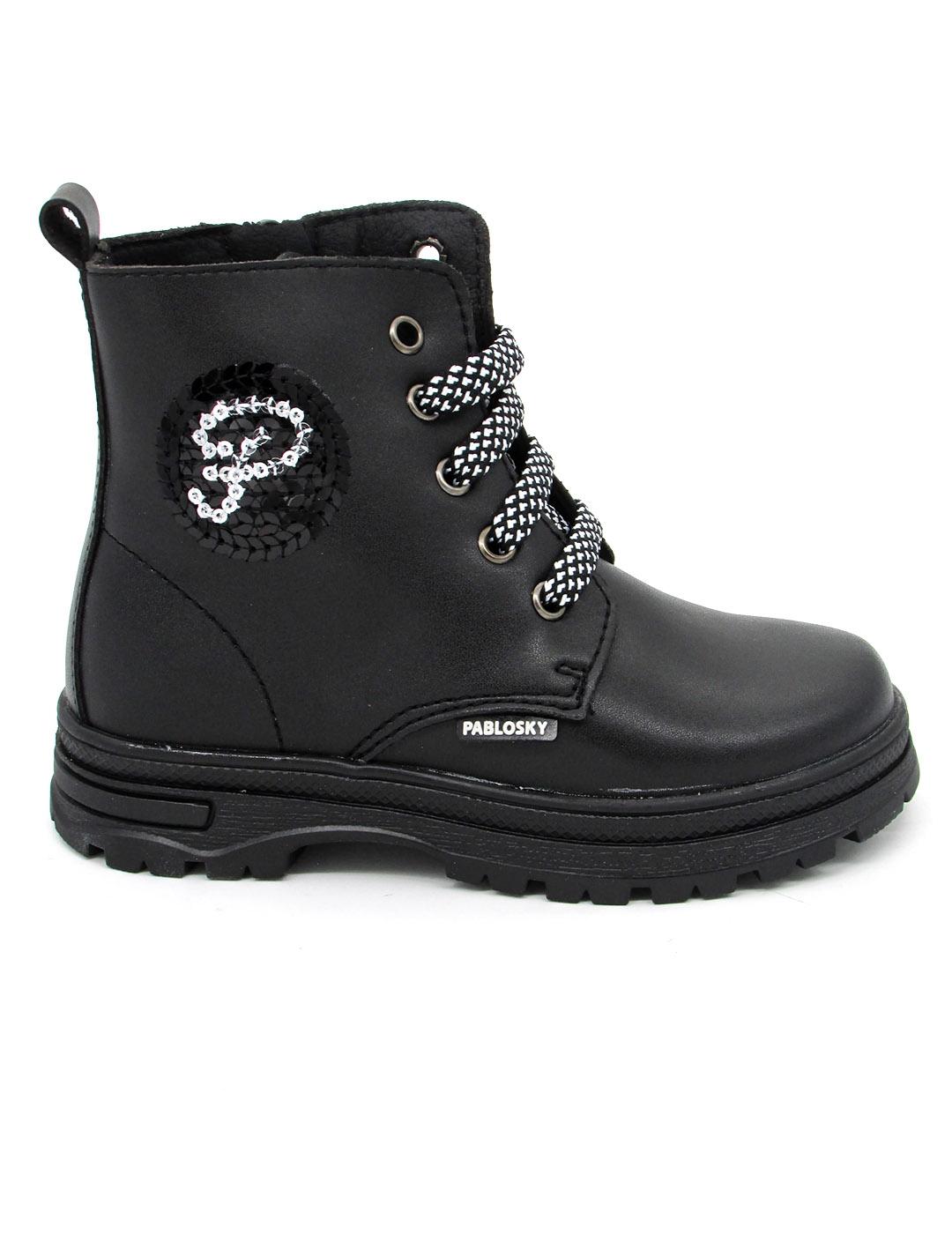 Botín Pablosky 413515 negro para niña