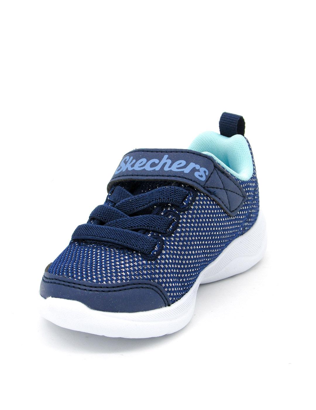 Zapatilla Skechers 302885N/BLTQ  azul para niña