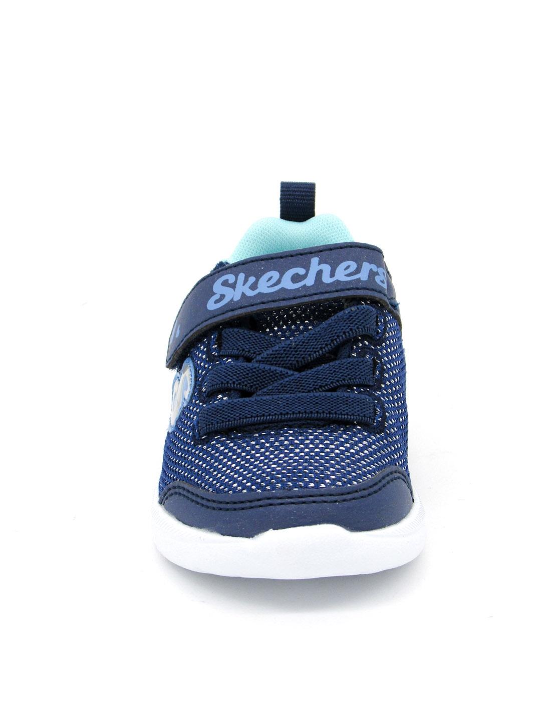Zapatilla Skechers 302885N/BLTQ  azul para niña