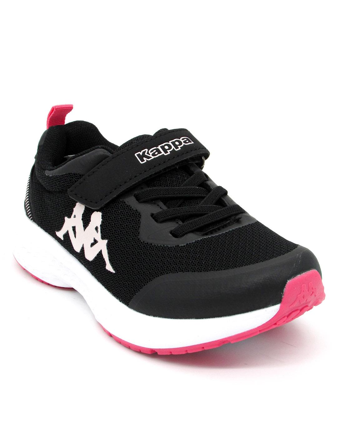 Deportivo Kappa 331D61W negro/fuchsia niña