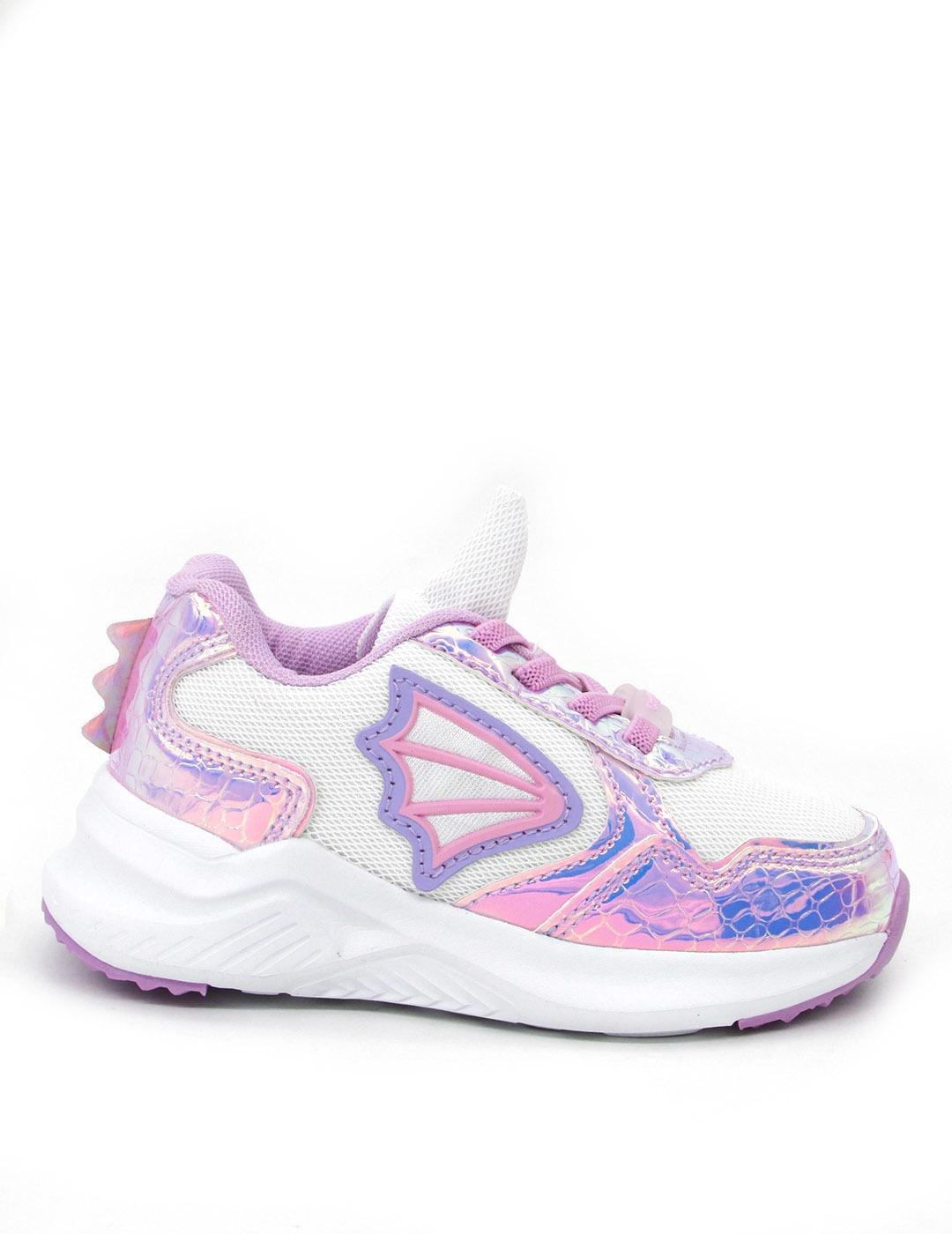 Zapatilla Conguitos MI126108 rosa/bco niña