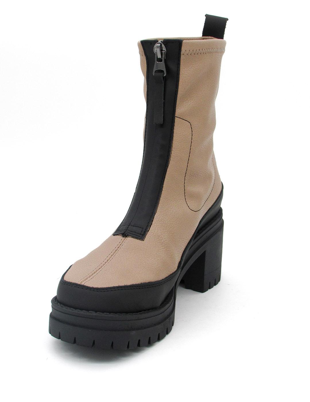 Botín Claudia 11-LAU negro/taupe para mujer