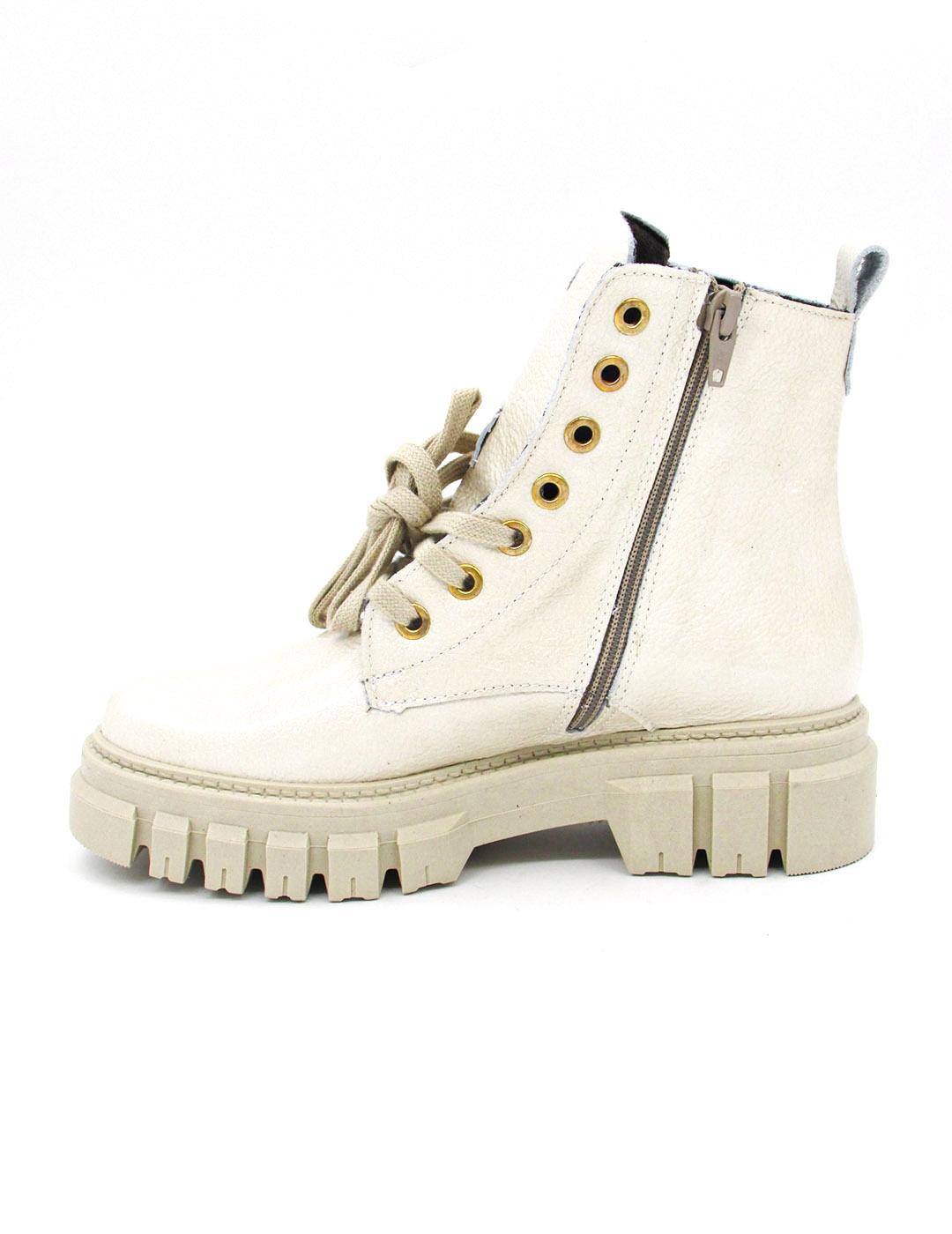 Botín Pitillos 1655 crema para mujer 