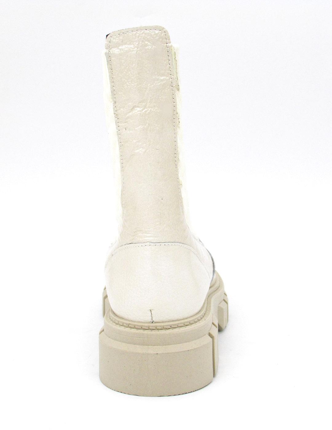 Botín Pitillos 1656 crema para mujer