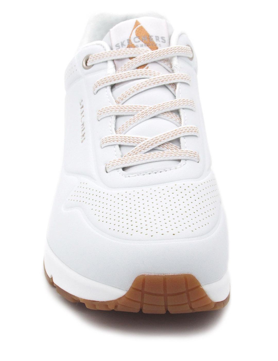 Zapatilla Skechers 155196/WHT blanco/dorado mujer