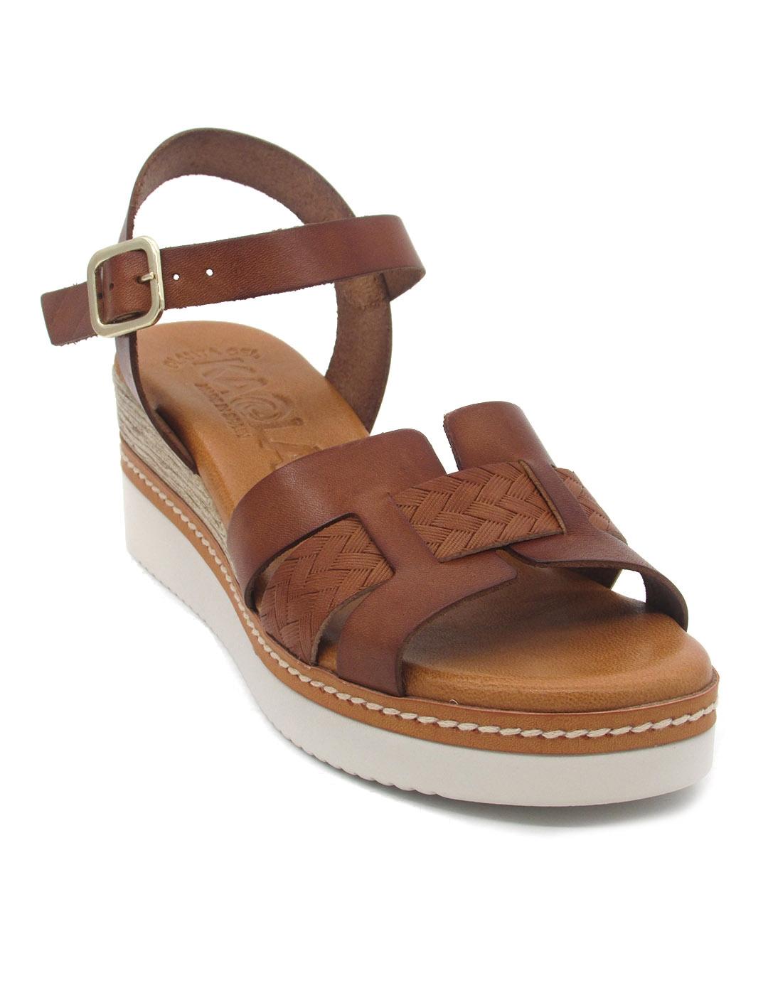 SANDALIA KAOLA 5540 CUERO CUÑA