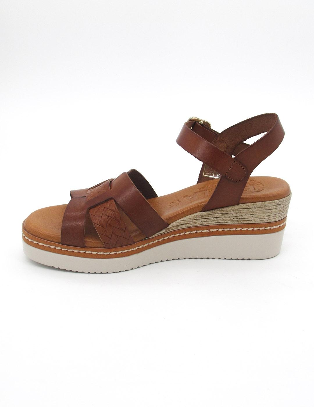 SANDALIA KAOLA 5540 CUERO CUÑA