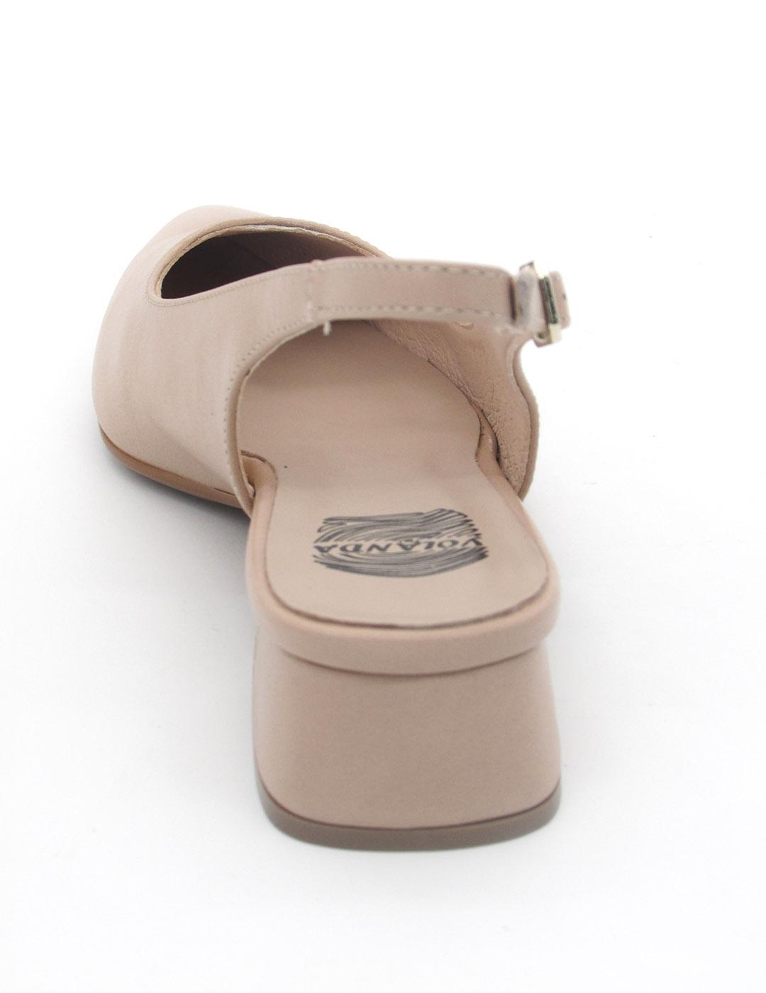 Zapato Destalonado Patricia Miller 6024 color nude para muje