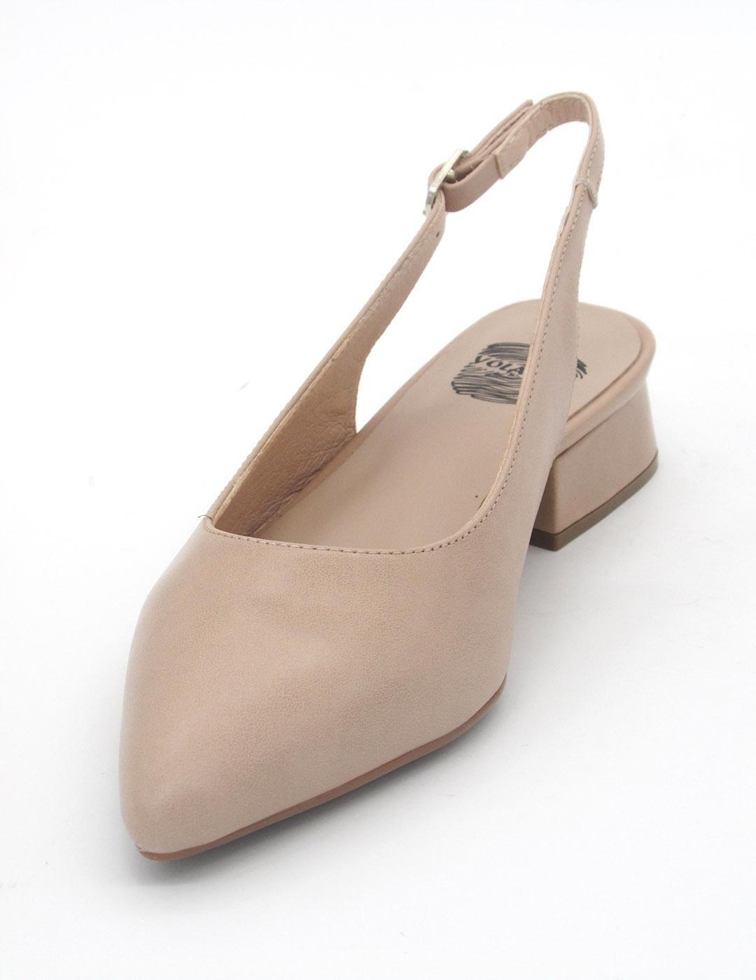 Zapato Destalonado Patricia Miller 6024 color nude para muje