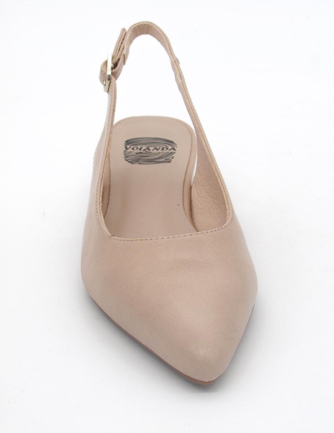 Zapato Destalonado Patricia Miller 6024 color nude para muje