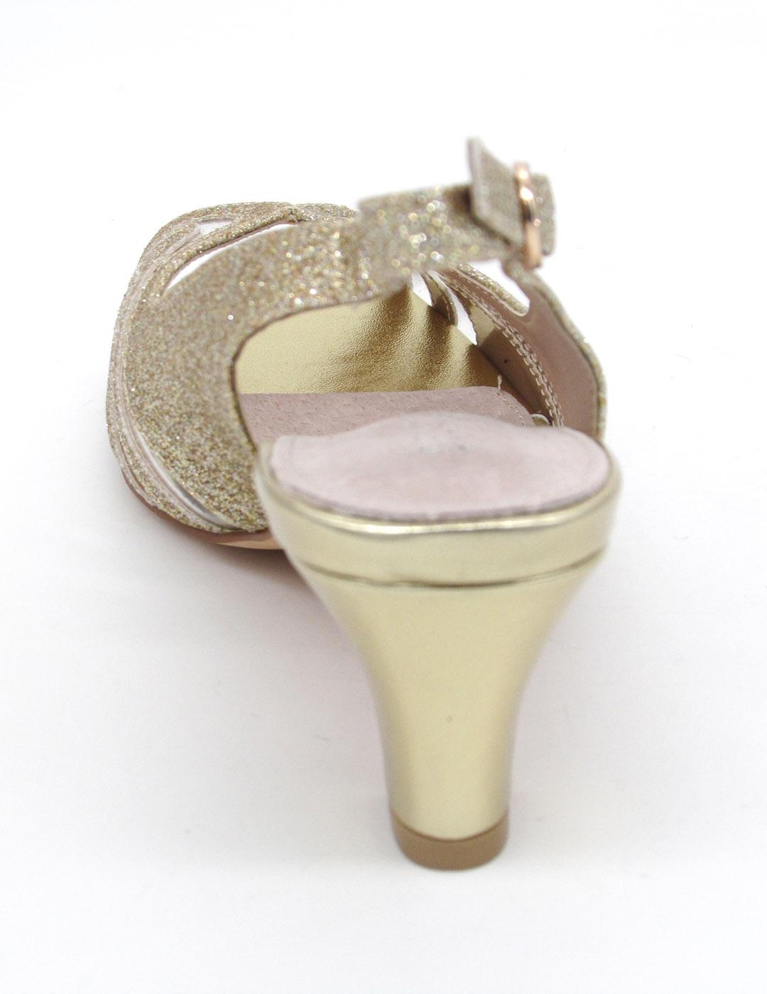 Sandalia BlackCool VALENTINA dorada con tacon